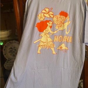 Disney Moana Blue and Orange Short Sleeve Tee